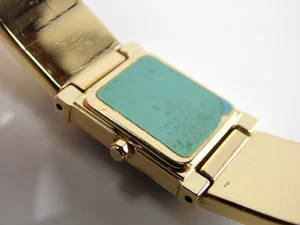 Rare Vintage Lassale by Seiko Gold & Blue Sapphire Crystal  display picture 3