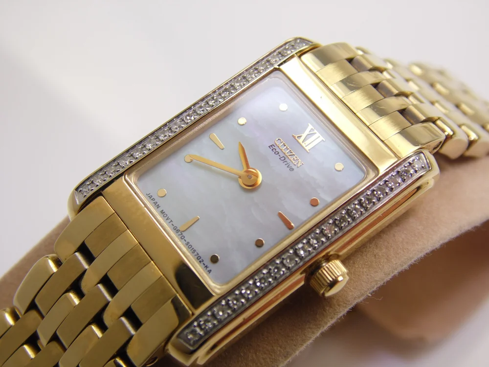 Gold Womens Citizen Eco Drive EG3022-51D HST Solar Powered  display picture 1