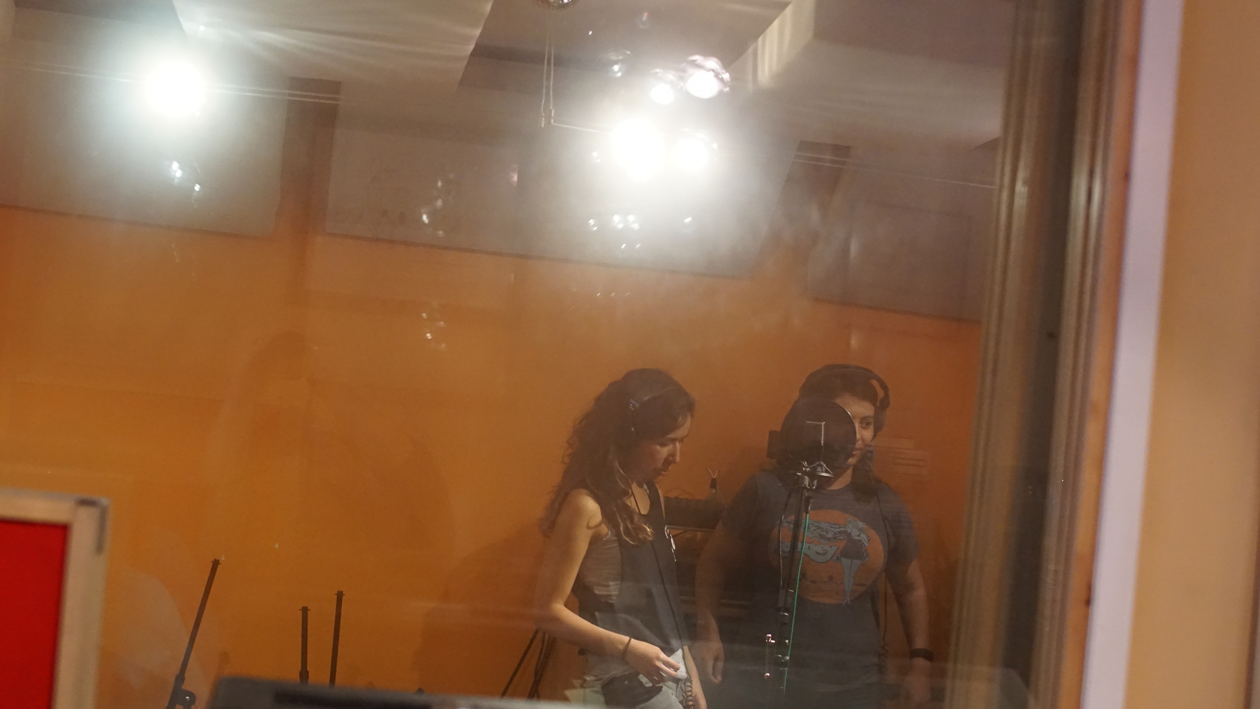 Jeannette Lawler (left) Drummer in Frequency Within Jenna Alonzo (right) Guitarist in Frequency Within
