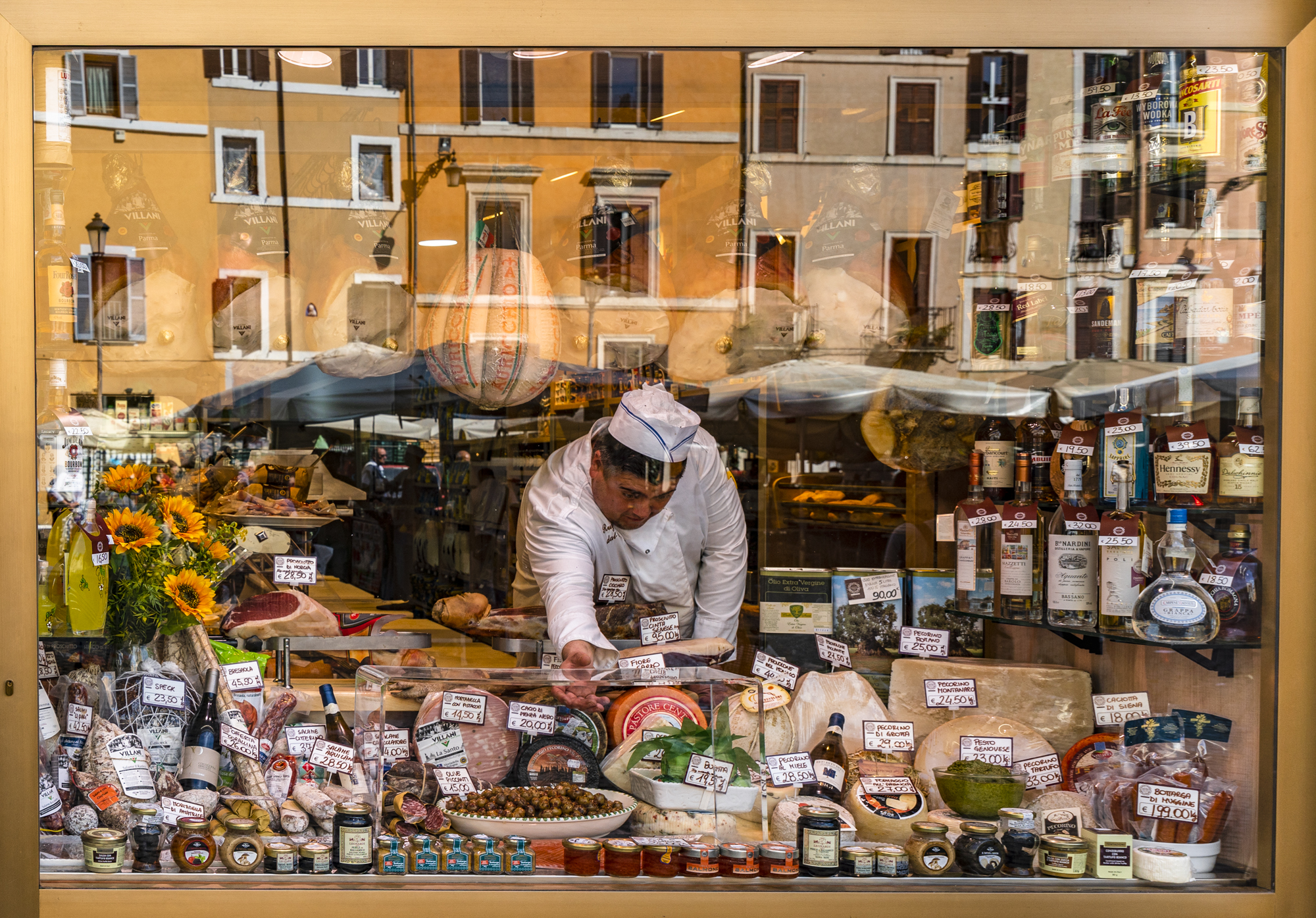 Delicatessen window, Rome