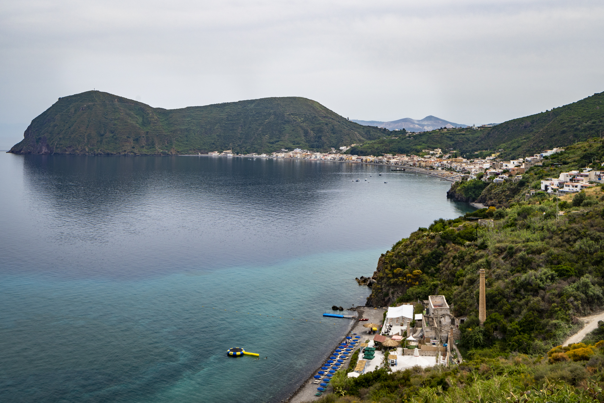 Panorama - Whites Beach & Canneto, Lipari