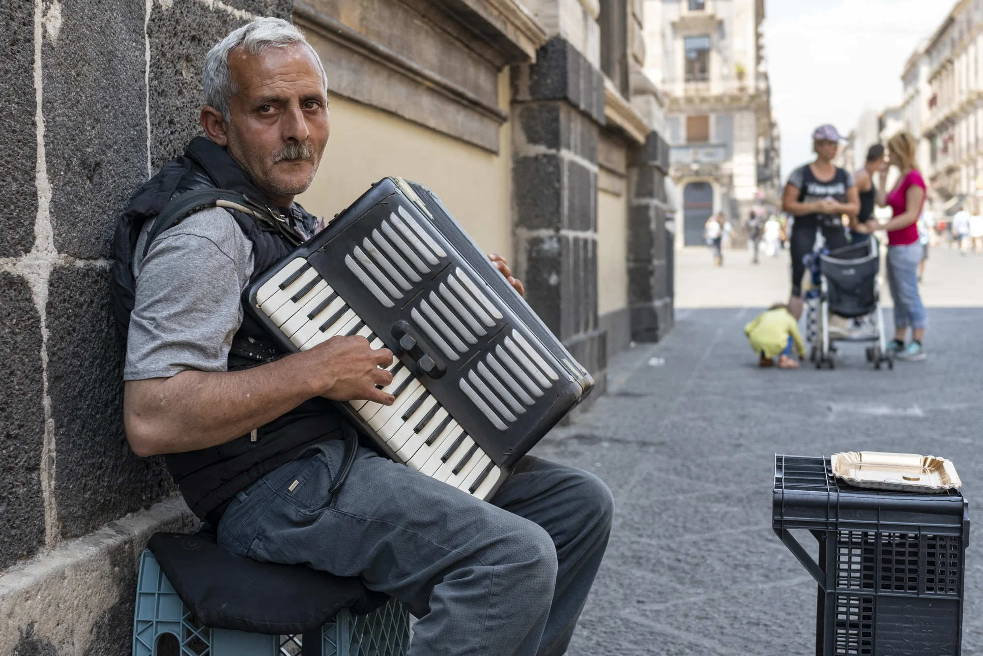 Accordion player, Catania