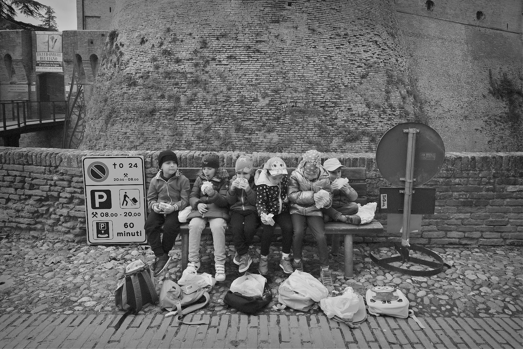 School excursion, Dozza near Bologna