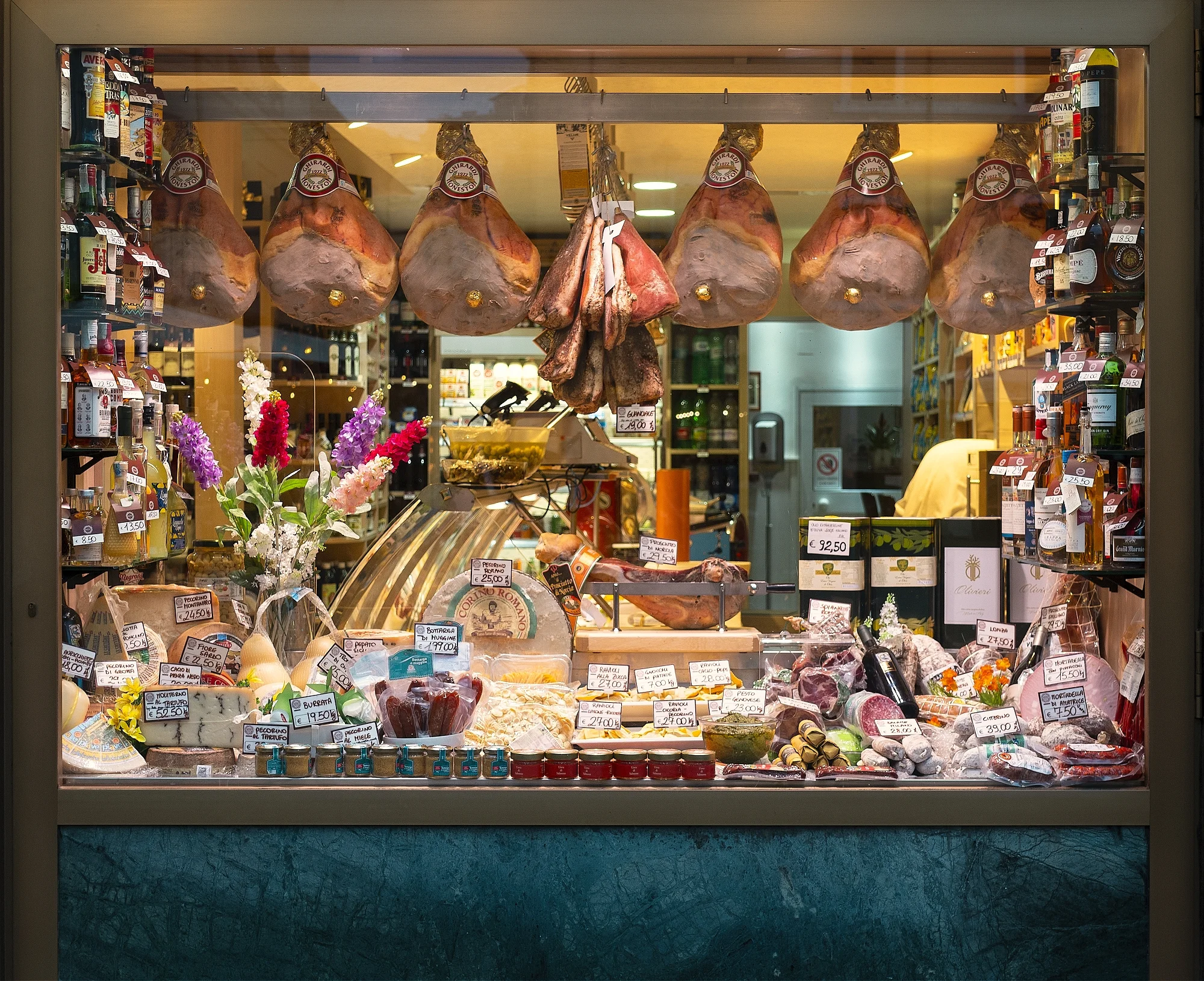 Delicatessen window, Rome