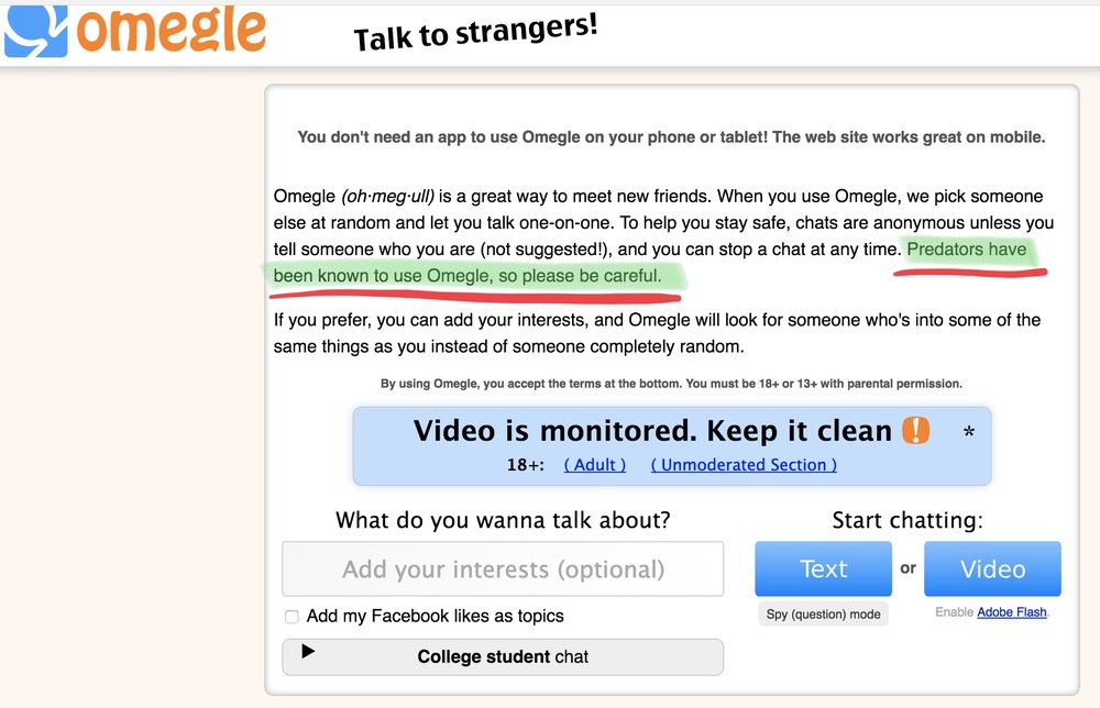 Topics omegle chat Omegle for