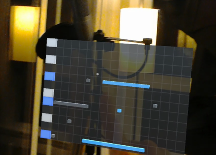 Snapshot of the piano roll in action