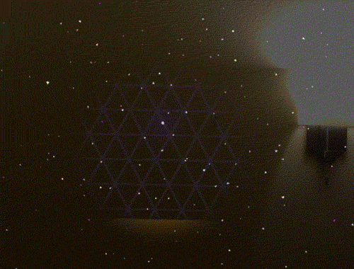 Teaching the gaze interaction model by looking gems that produce sound when you gaze over them