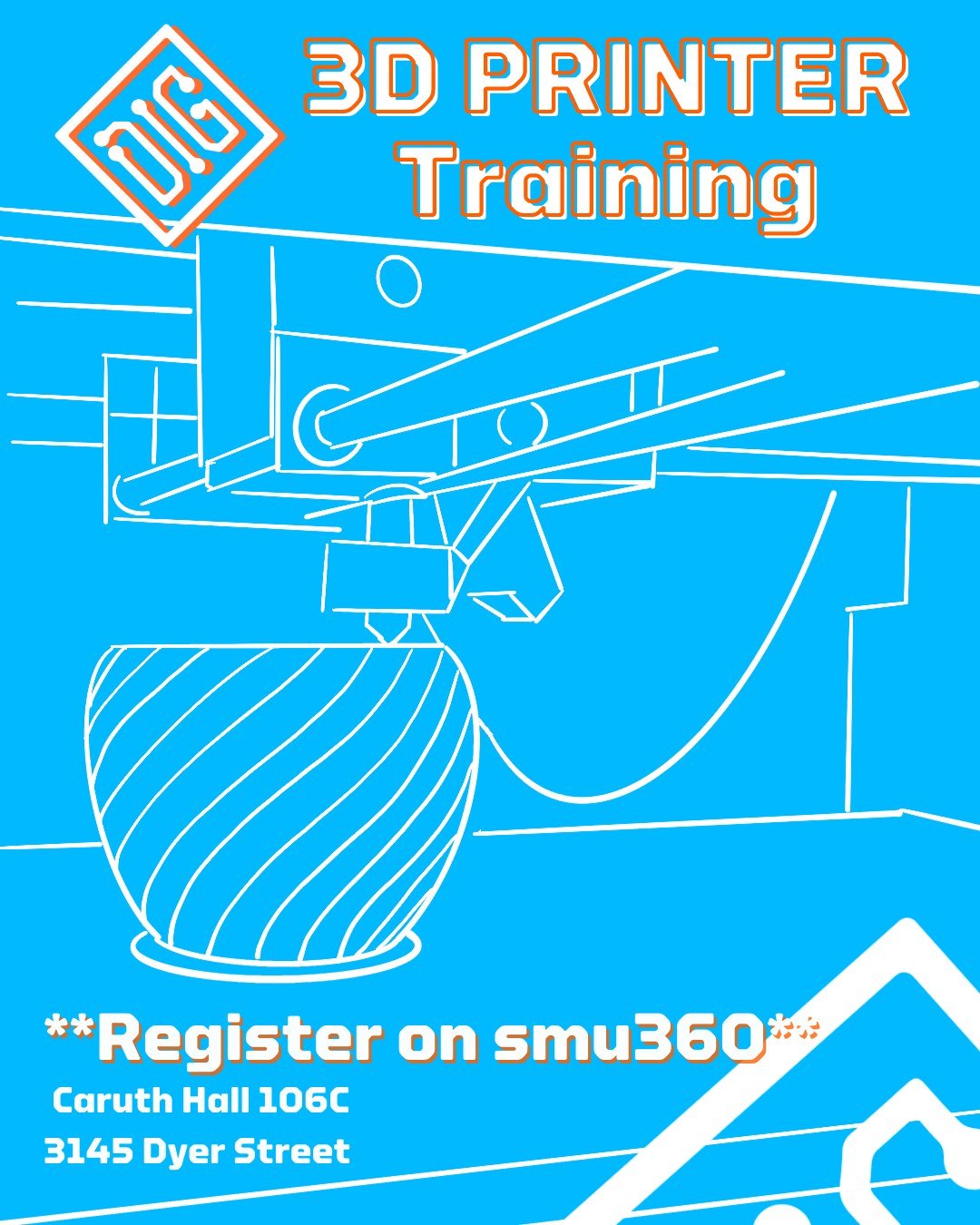 Thursday Jan 29, 2026 4:00-5:00

Register: https://cglink.me/2vb/r392187

Welcome to The DIG&rsquo;s 3D printer training session! In this training, you&rsquo;ll learn how our Bambu Lab P1S printers work and how to use them to create high-quality 3D p