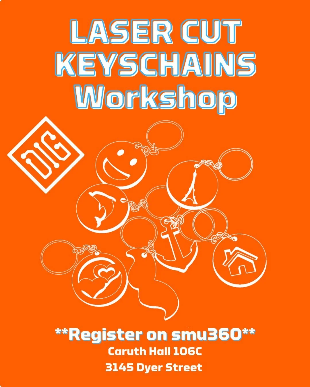 Thursday Mar 26, 2026 5:00-7:00

Register: https://cglink.me/2vb/r392203

Join us at The DIG for a fun and creative keychain workshop! In this session, you&rsquo;ll learn how to use our laser cutter to cut and engrave premade designs and assemble you