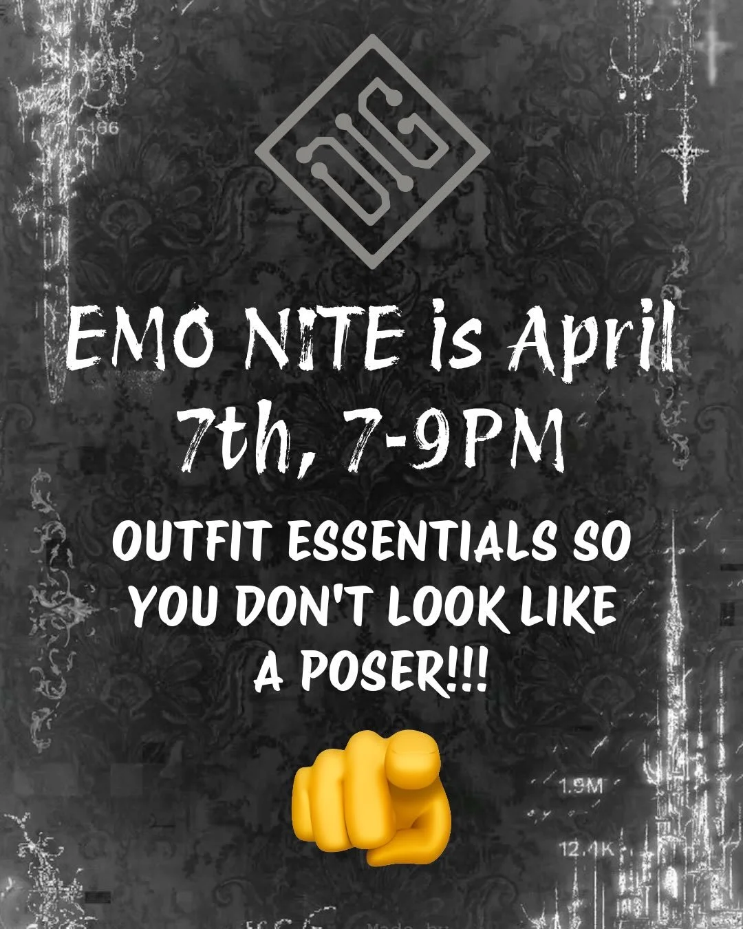 Is it just a phase or a lifestyle? Discovery yourself at EMO NITE on April 7th from 7-9 pm.