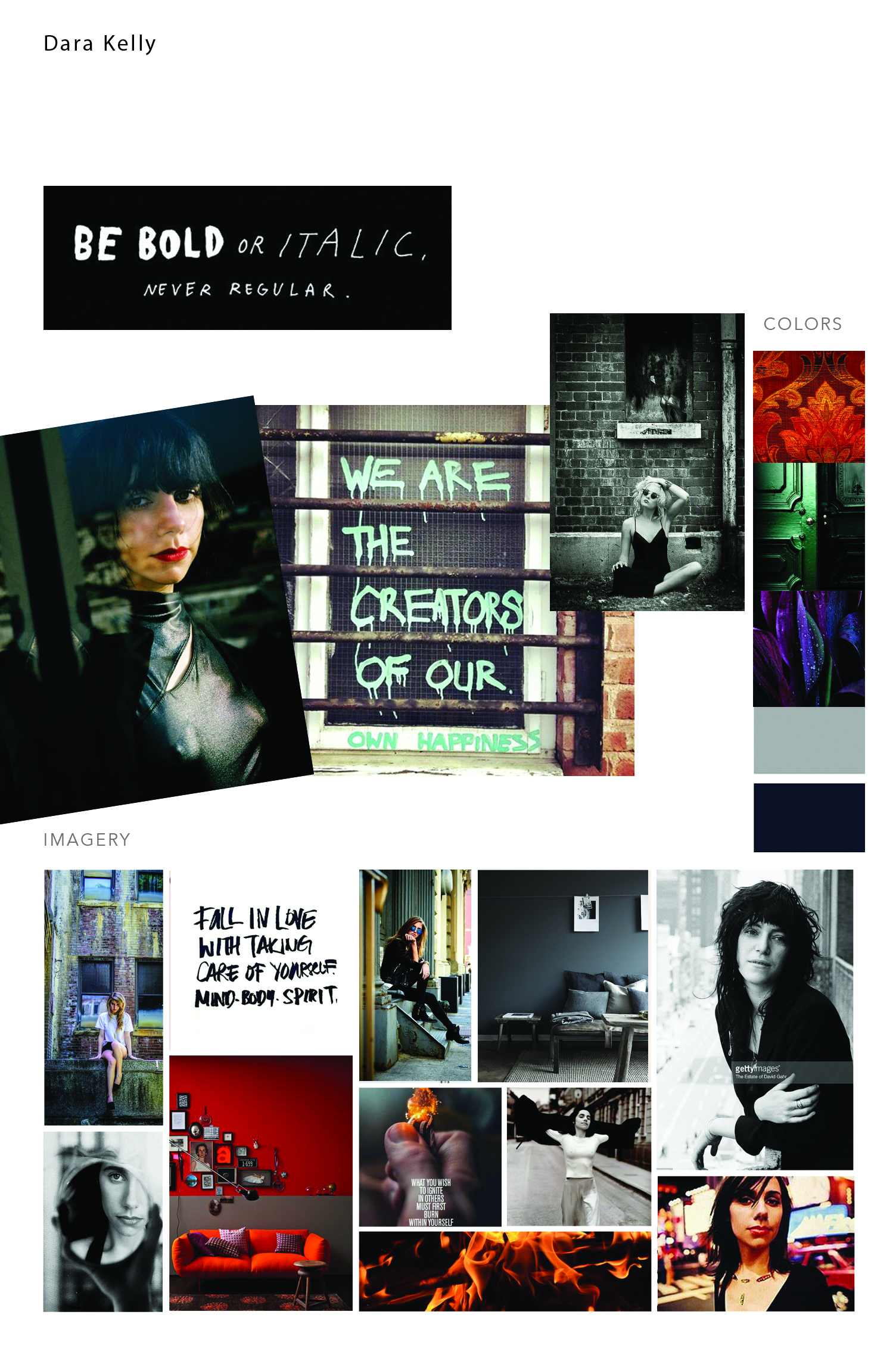 Here is the mood board we created from images we collected on Pinterest to see how everything would work and pull together.