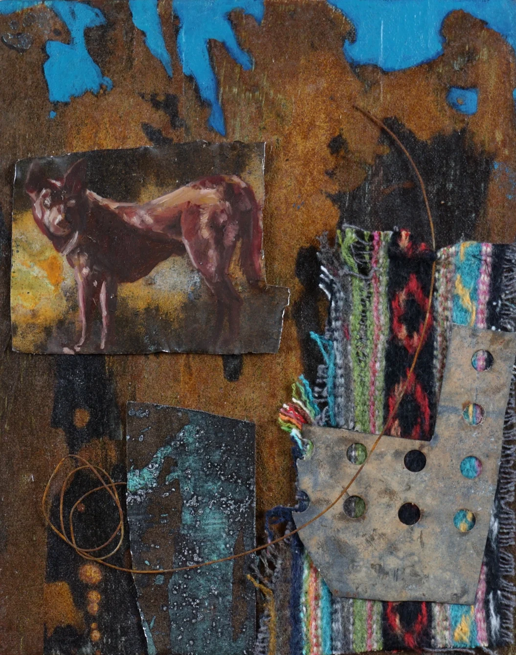 Red Dog with Rug 2