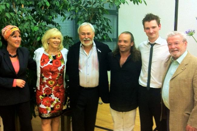 Eva Kingma, Lady Jeanne Galway, Jim Walker, Michael McHale, Sir James Galway
