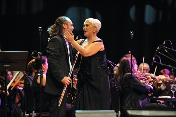 Turkish Diva Sezen Aksu, at the Lutfi Kirdar Orchestra Hall with Istanbul Symphony Orchestra, Istanbul