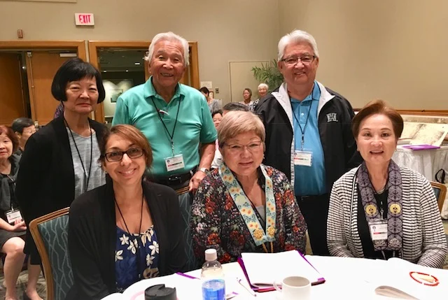 Top row: Shirley Yanagisawa, Kuki Kukino, Dennis Tashiro. Bottom row: Jennifer Kane, Prudence Kusano, Cynthia Rodriguez