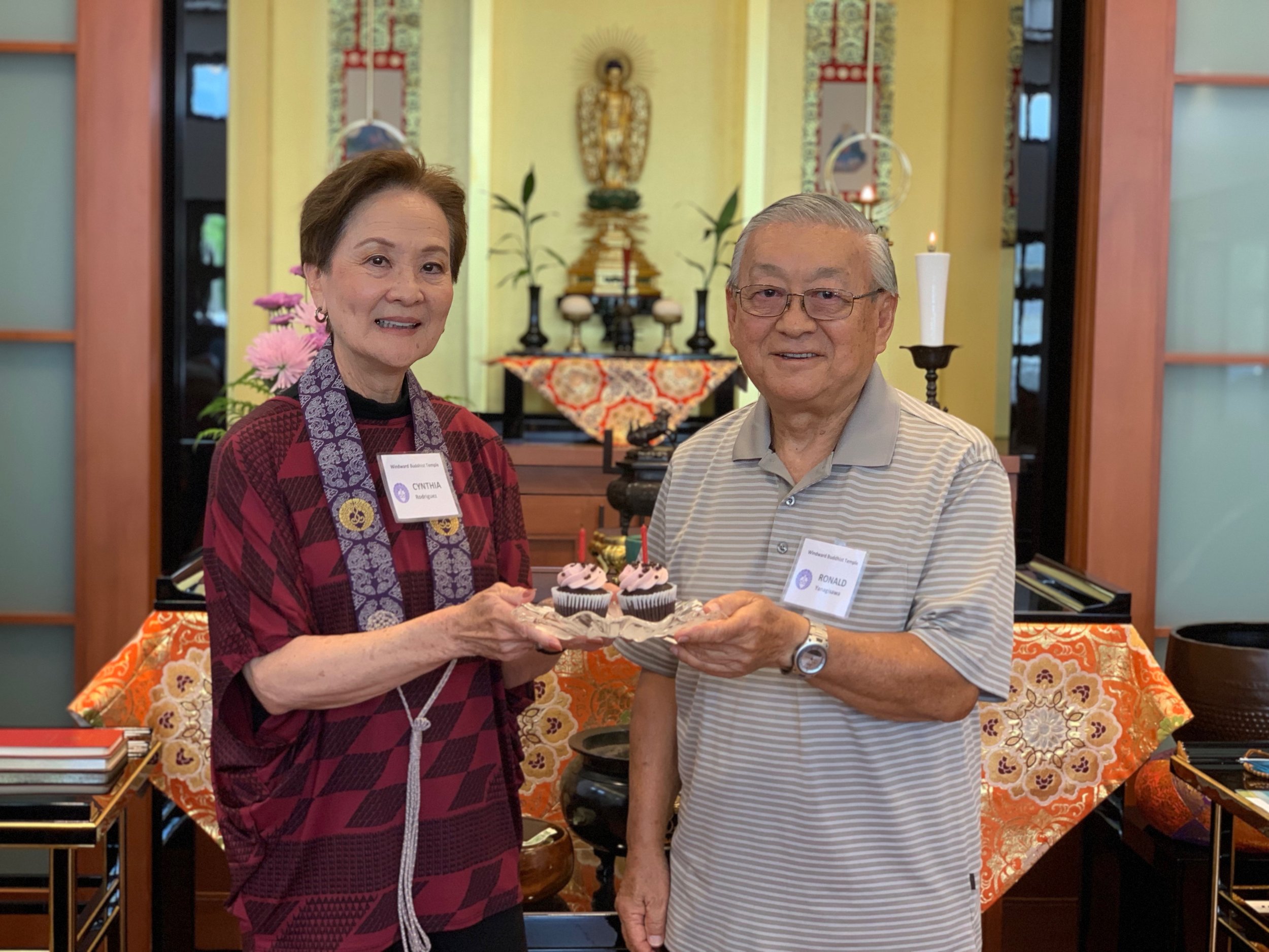 We celebrated our June birthdays today. Happy birthday Cynthia and Ron!