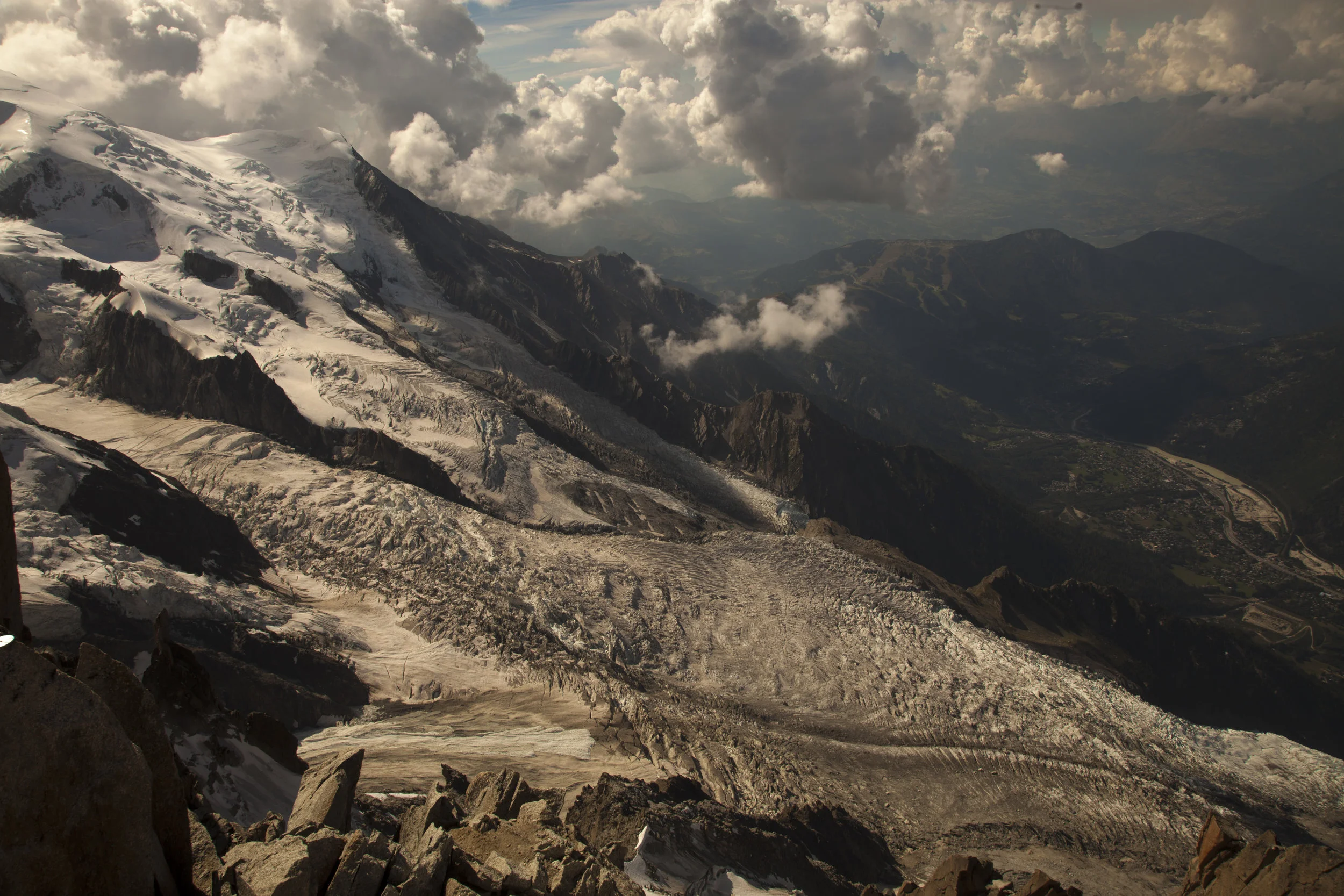 The beautiful but lethal serac fields of the French alps.