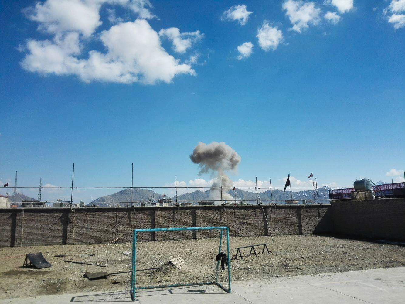 The explosion - seen from a different angle