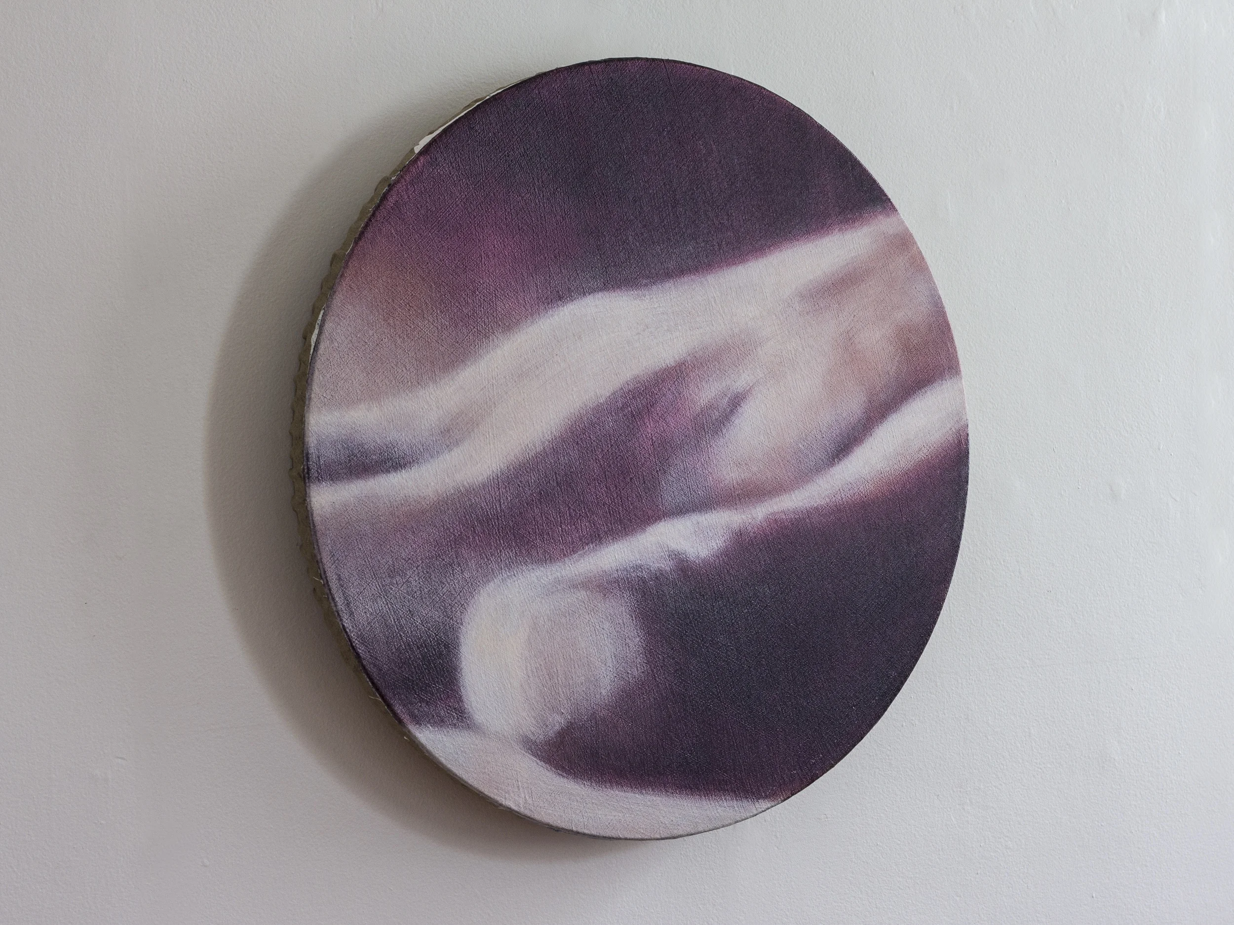 Cross Threaded, oil on linen, 635mm diameter
