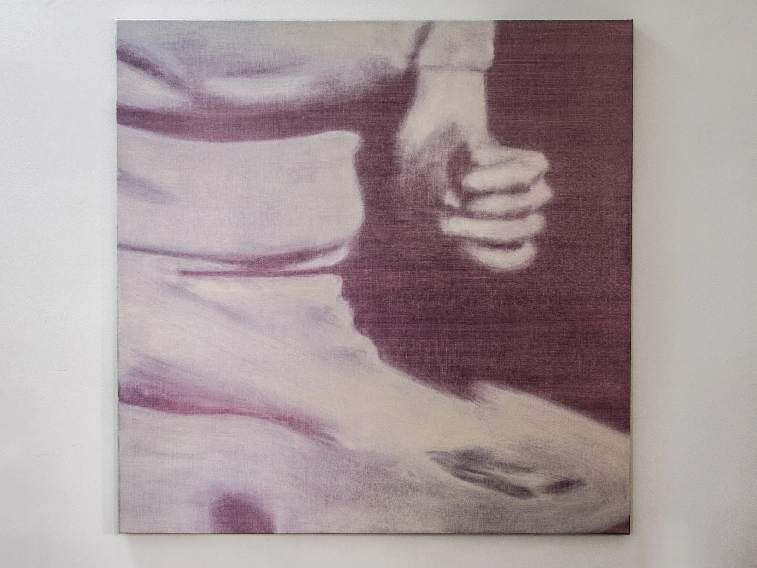 Sink In, oil on linen, 1370 x 1370mm, 2016/17
