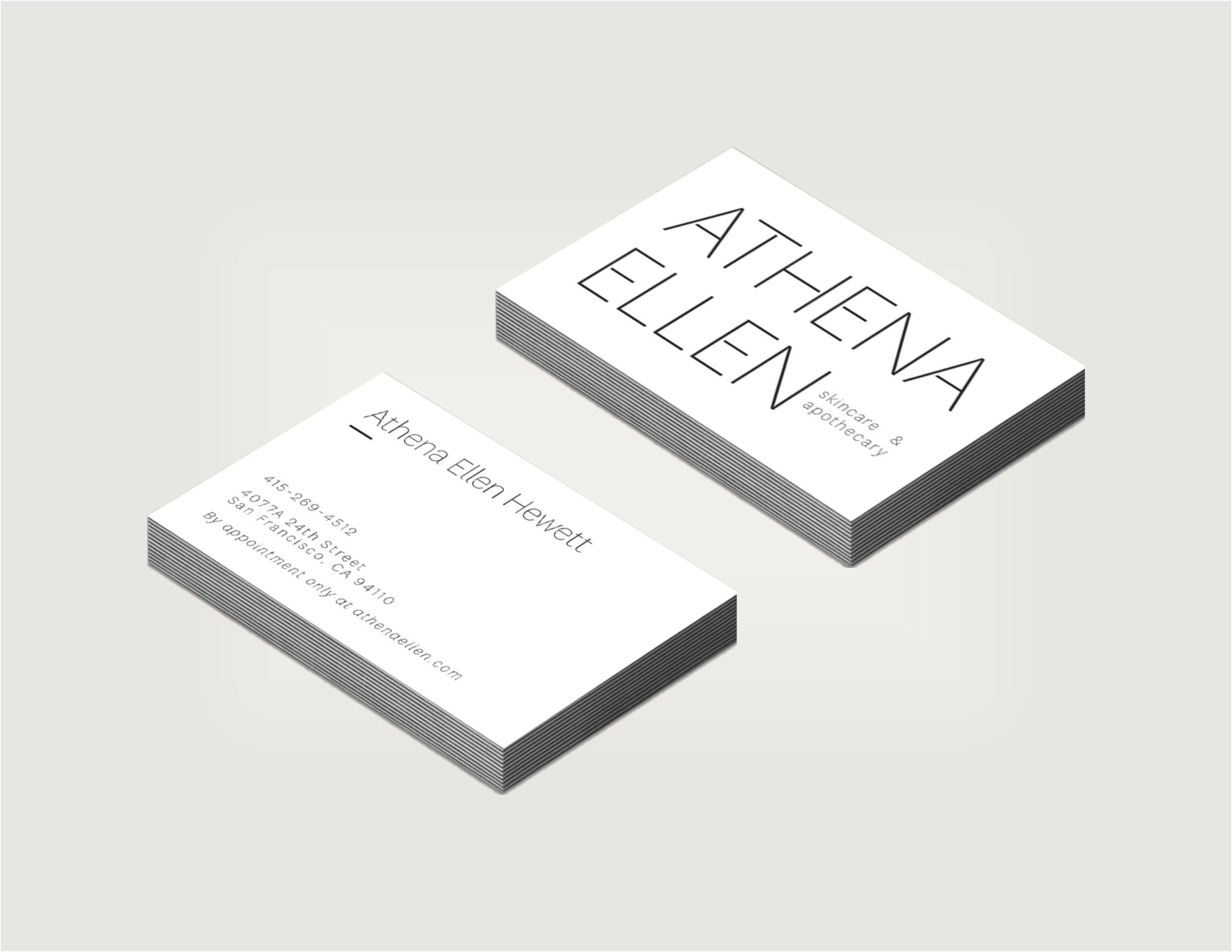 Business Cards with the new identity