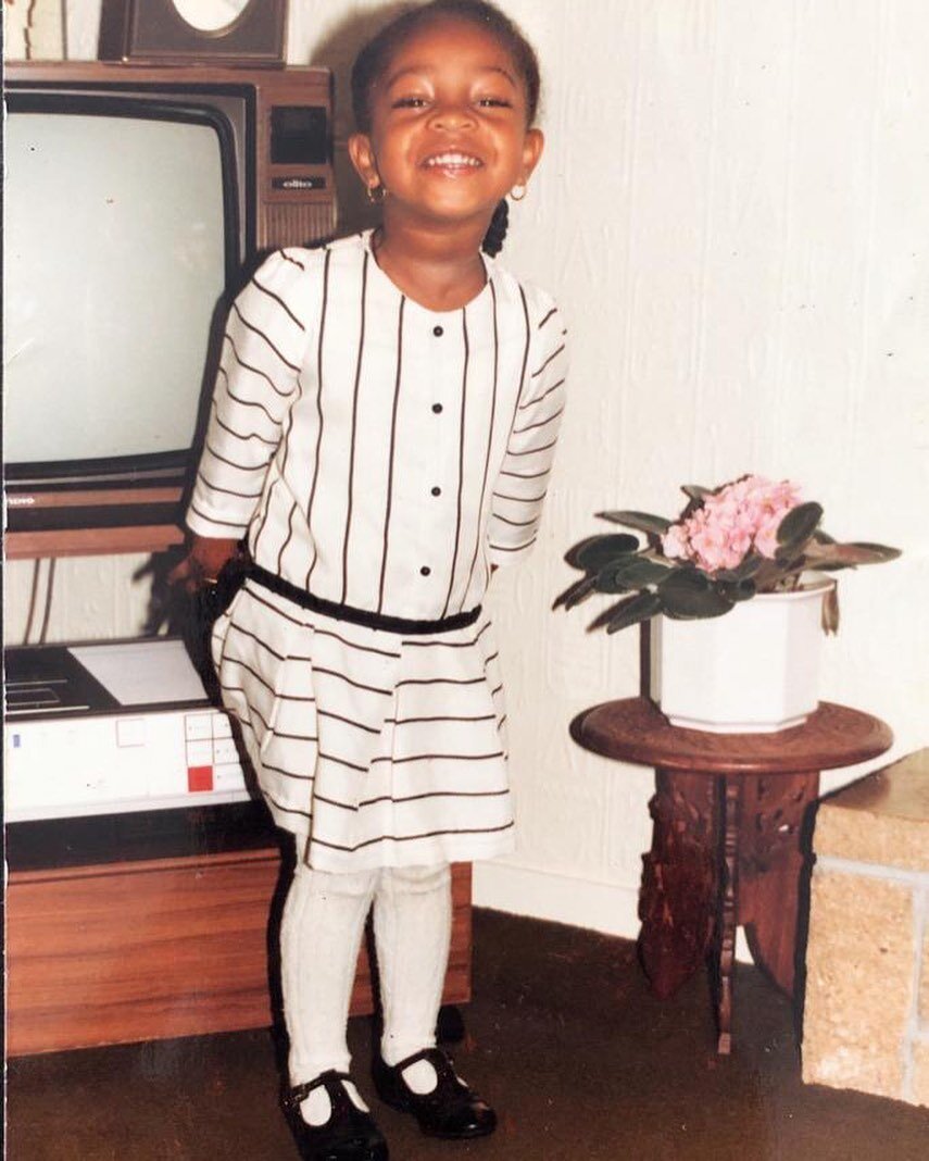 Posting this picture of little me because my mum says it&rsquo;s her favourite photo of me. Today we are celebrating Eid (Eid Mubarak!), my dad&rsquo;s birthday, and family love ❤️❤️❤️