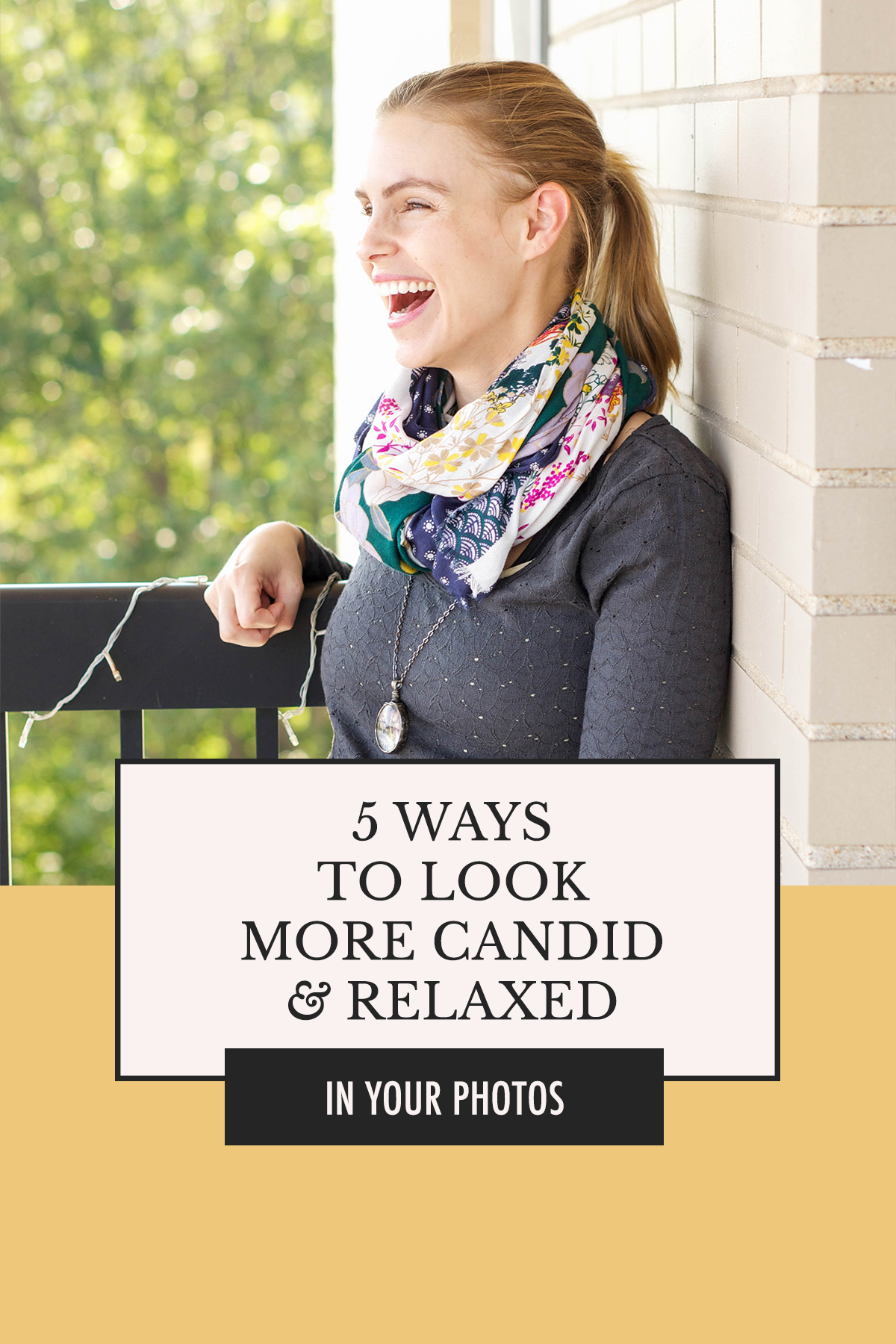 How do people look so happy and relaxed in their photos? Here are 5 tips for loosening up in front of the camera! | 5 Ways to Look More Candid & Relaxed in Photos | Alexis the Greek blog