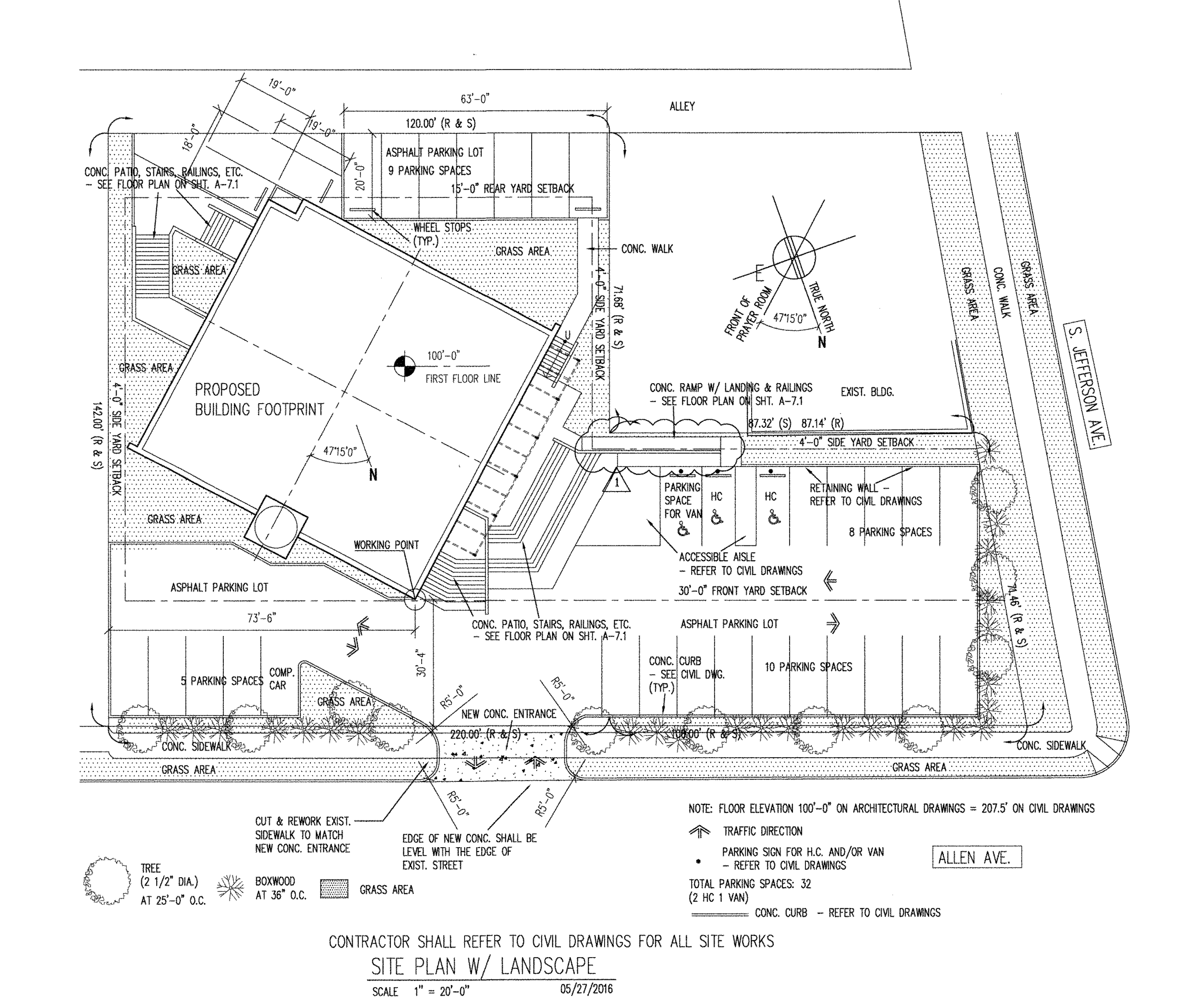 Design plan that received approval and building permit
