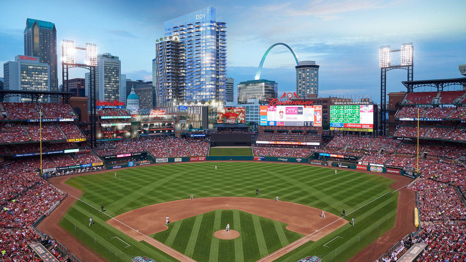 St. Louis Cardinals adding upgraded video boards at Busch Stadium