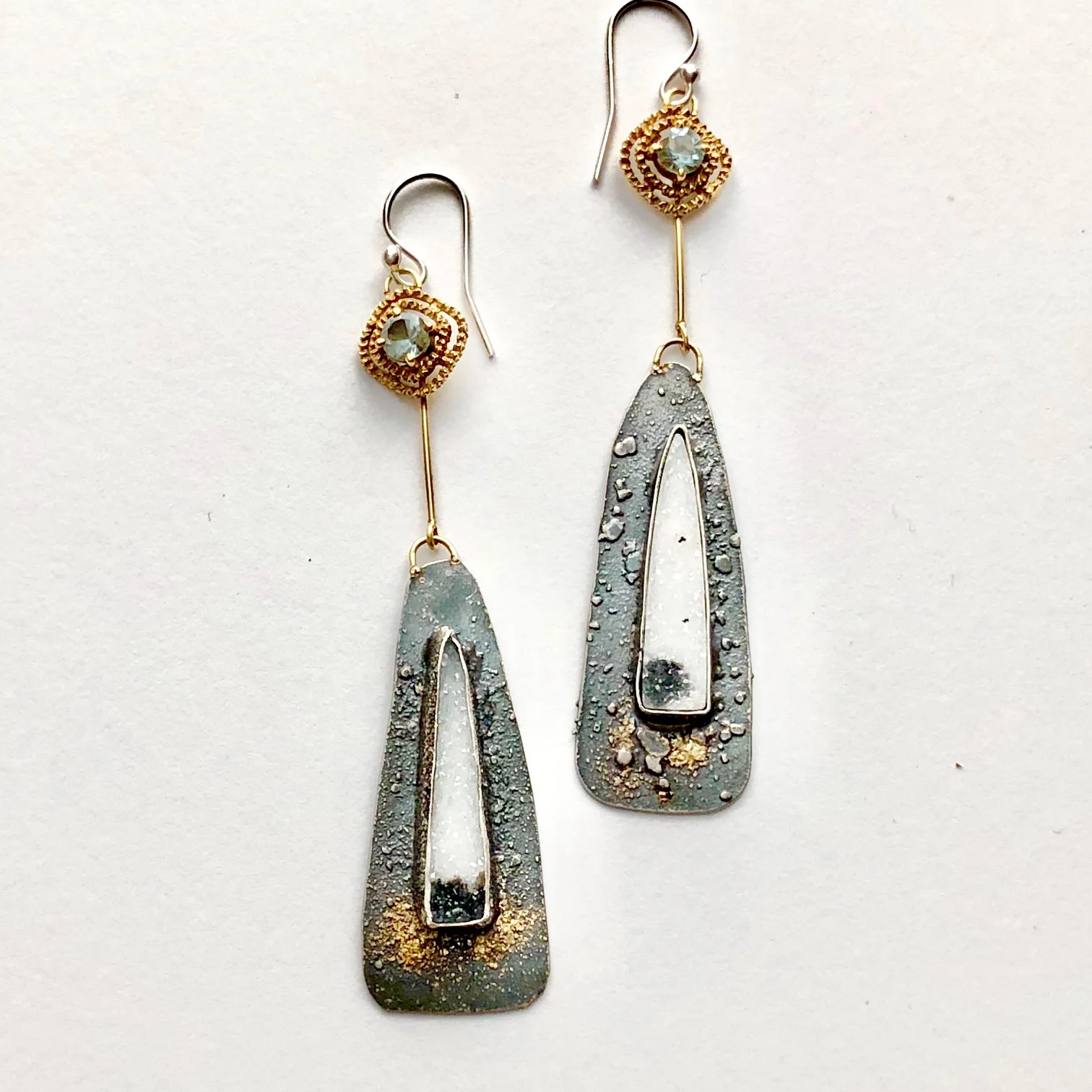 snow white drop earrings
