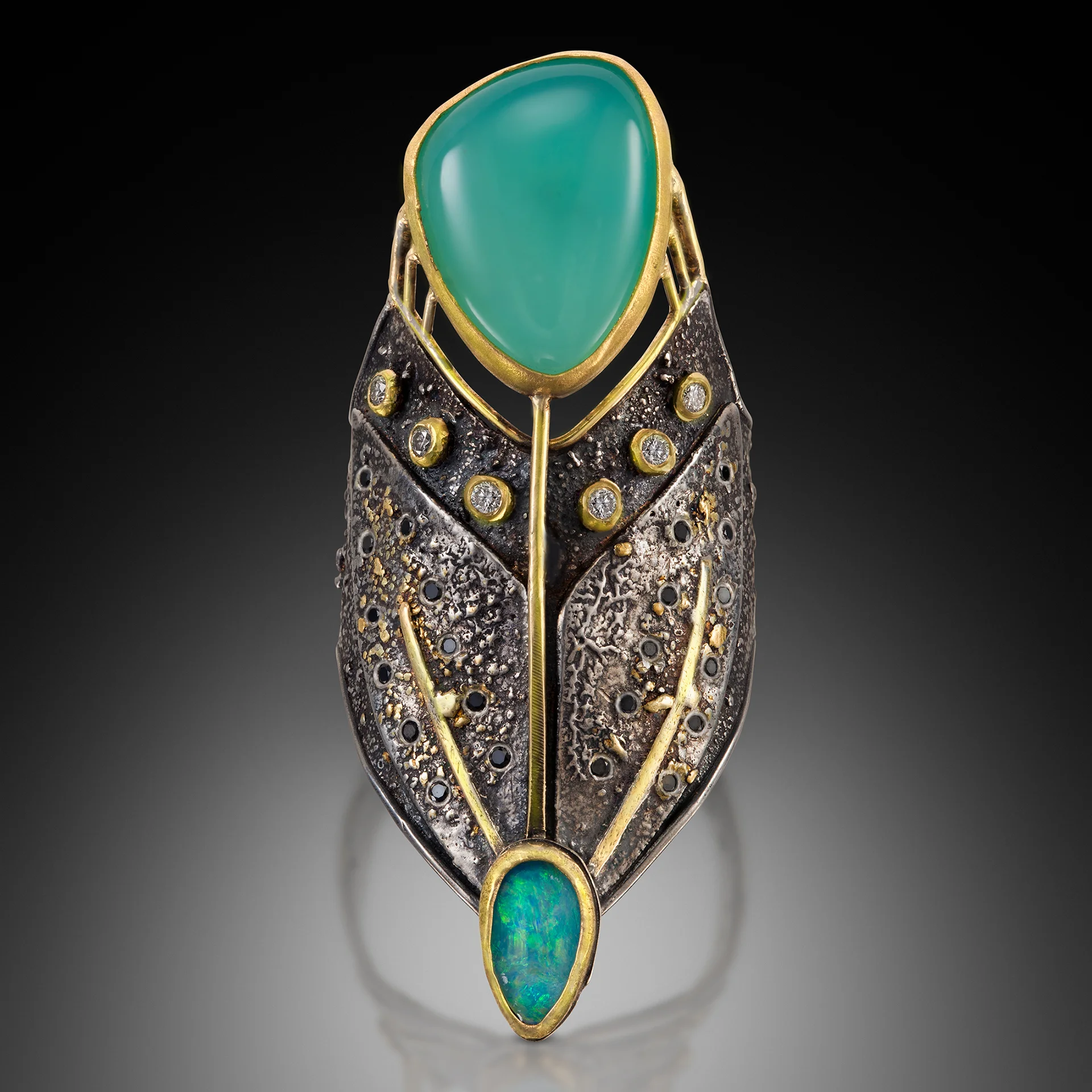 Peruvian Opal Flying Paradise Ring