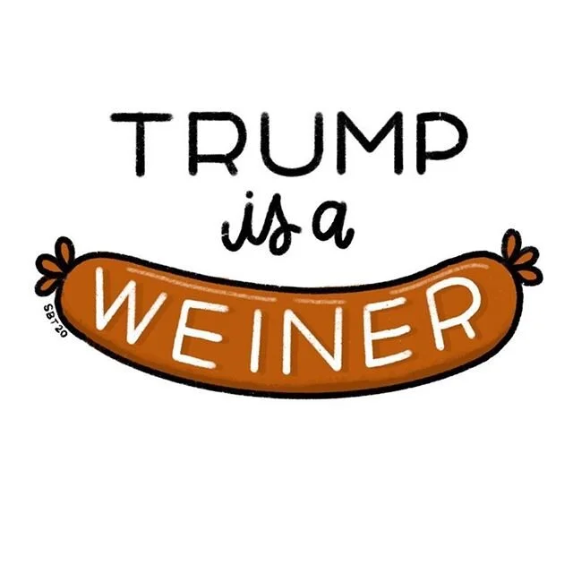 I&rsquo;m make new stickers. Trump is a weenie. We all know it.