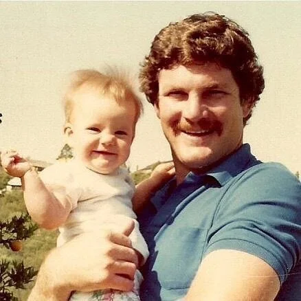 Thanks for being my best friend from the beginning. I&rsquo;m happy to report that I&rsquo;m still rocking this hairdo but dad&rsquo;s got a little more grey these days.