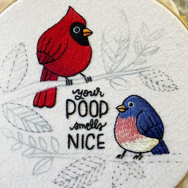 A bluebird and a cardinal walk into a bar...