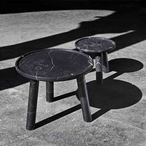 Stone Line Round Table Design Collectif, Stone Round Coffee Table Exteta