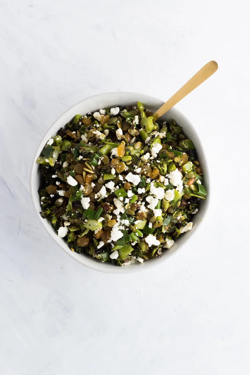 Not a fan of broccoli? Try roasting it and tossing with a simple vinaigrette and salty cheese.