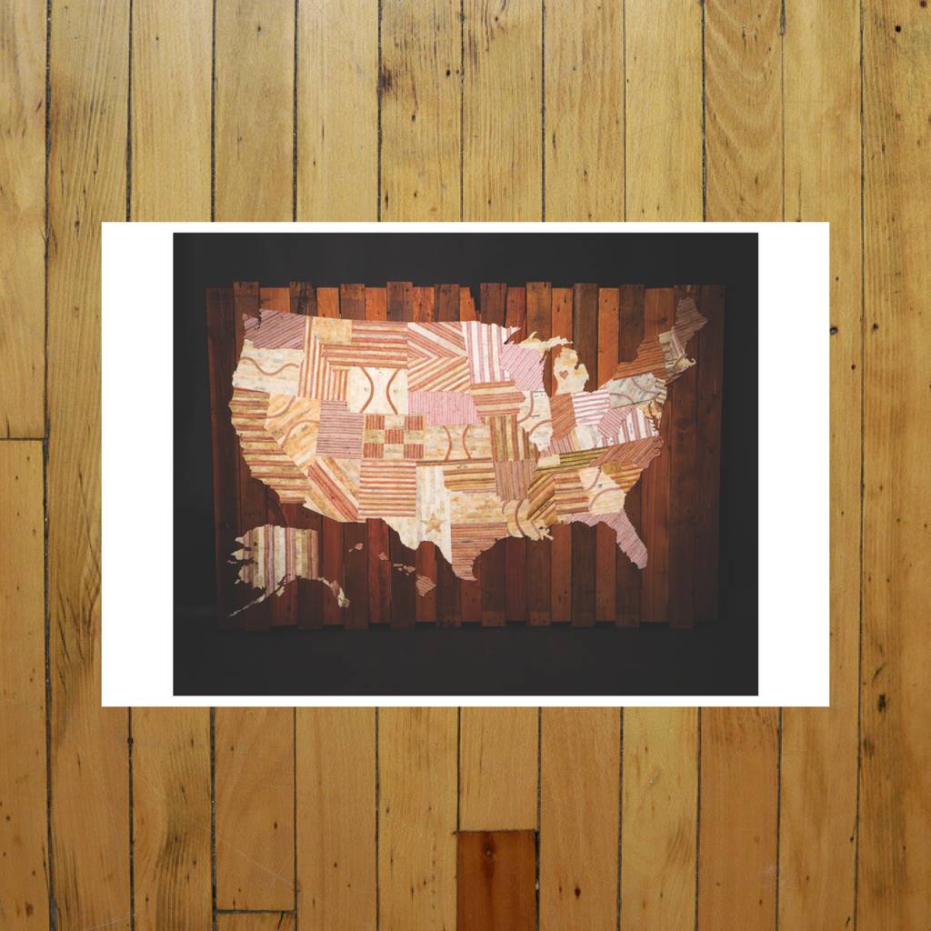 AMERICA AT THE SEAMS PRINT OF ARTWORK