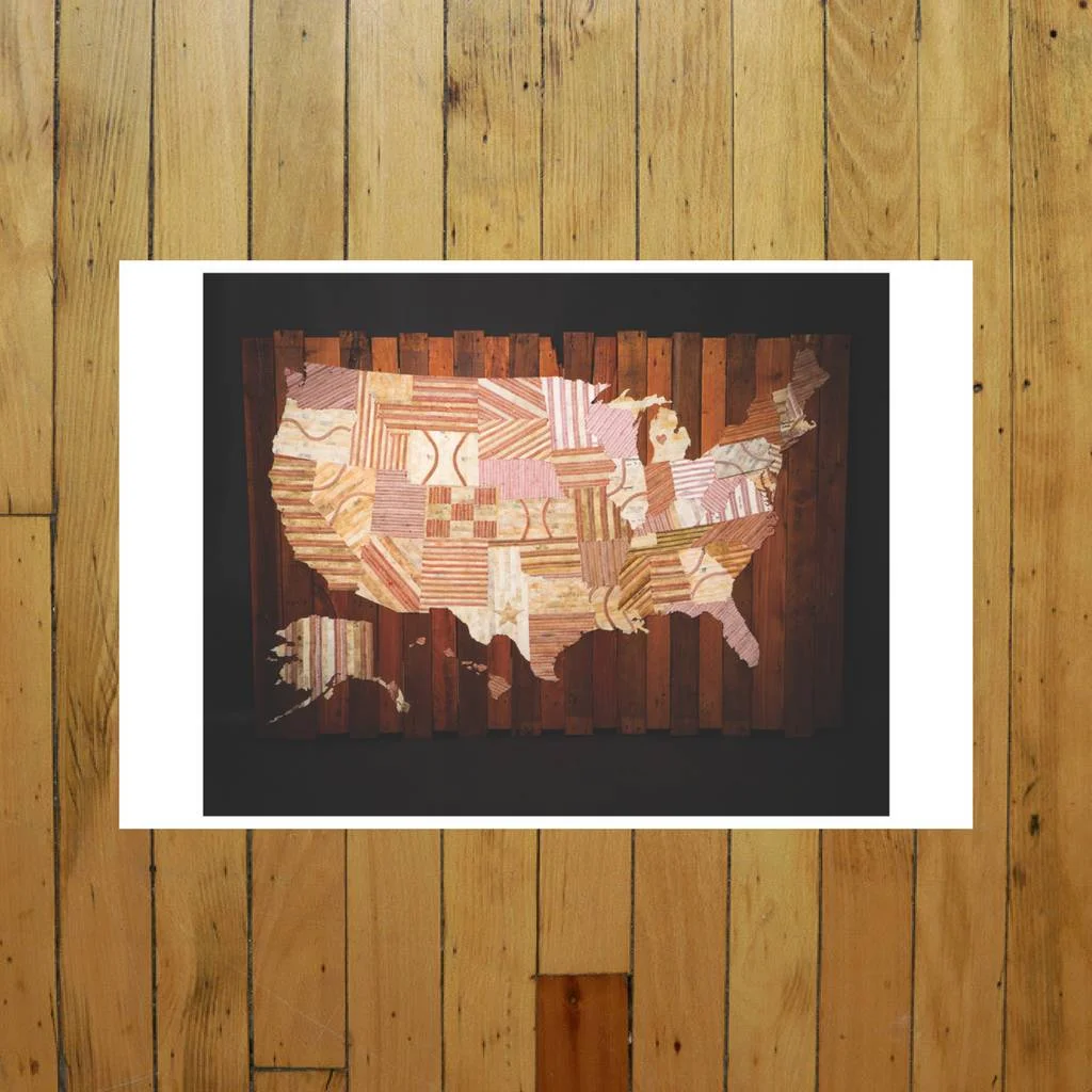 AMERICA AT THE SEAMS PRINT OF ARTWORK