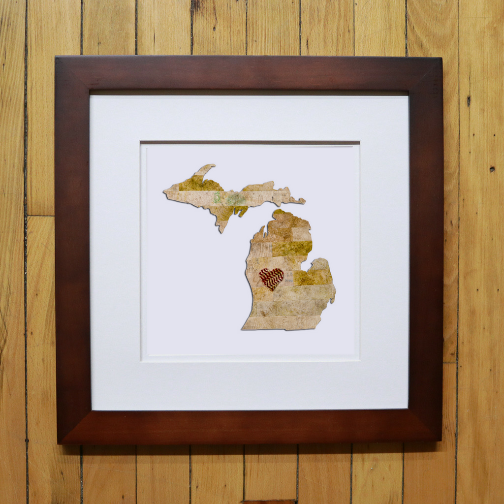 FRAMED PRINT OF STATE ARTWORK