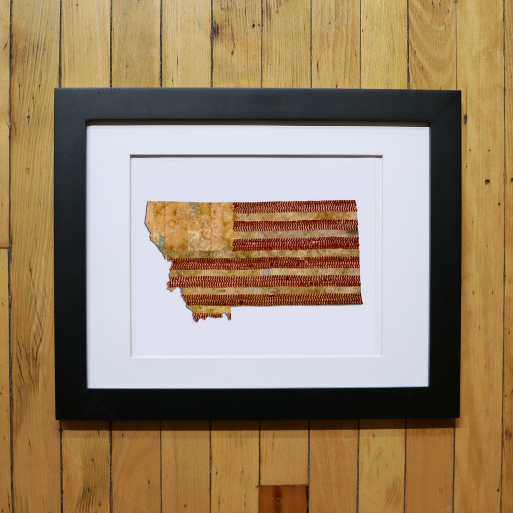 FRAMED PRINT OF STATE ARTWORK