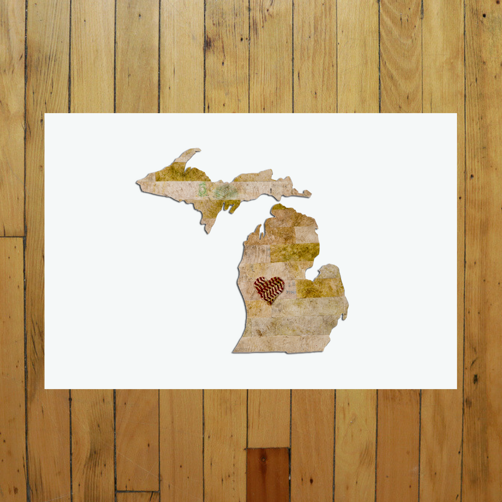 UNFRAMED PRINT OF STATE ARTWORK