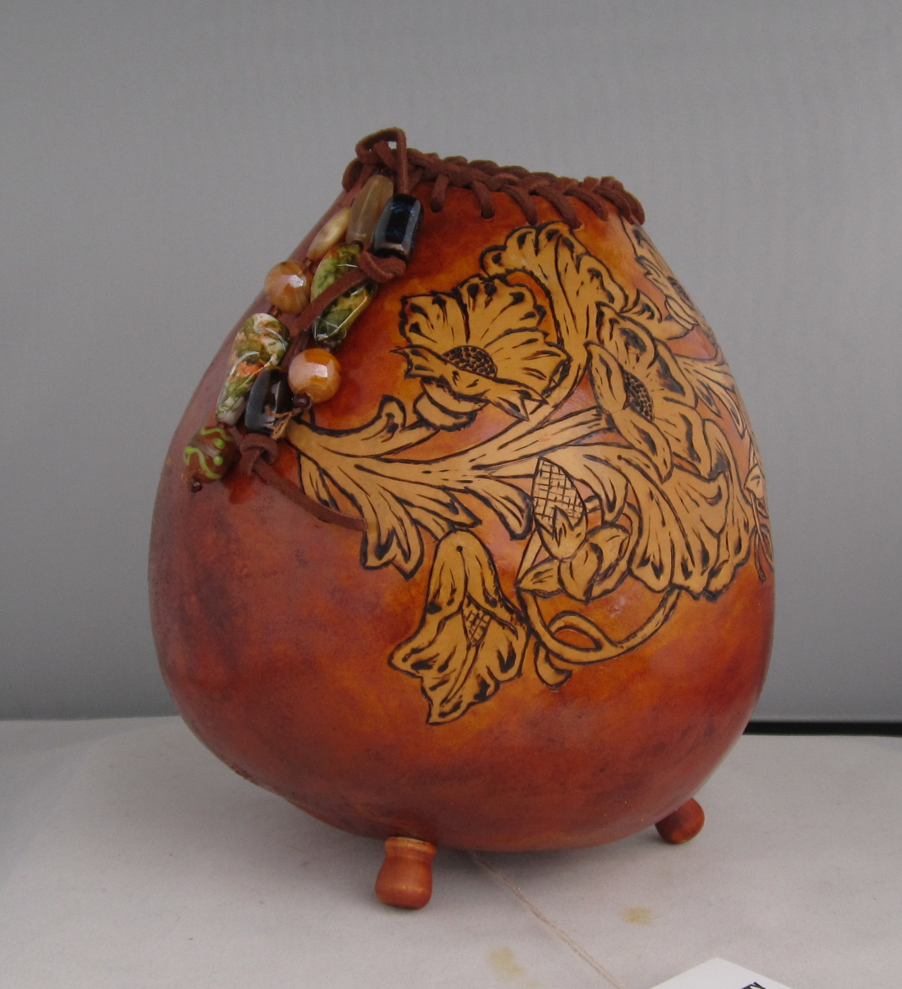 Lou Johnson - Intermediate - Pyrography - 2nd Placelace