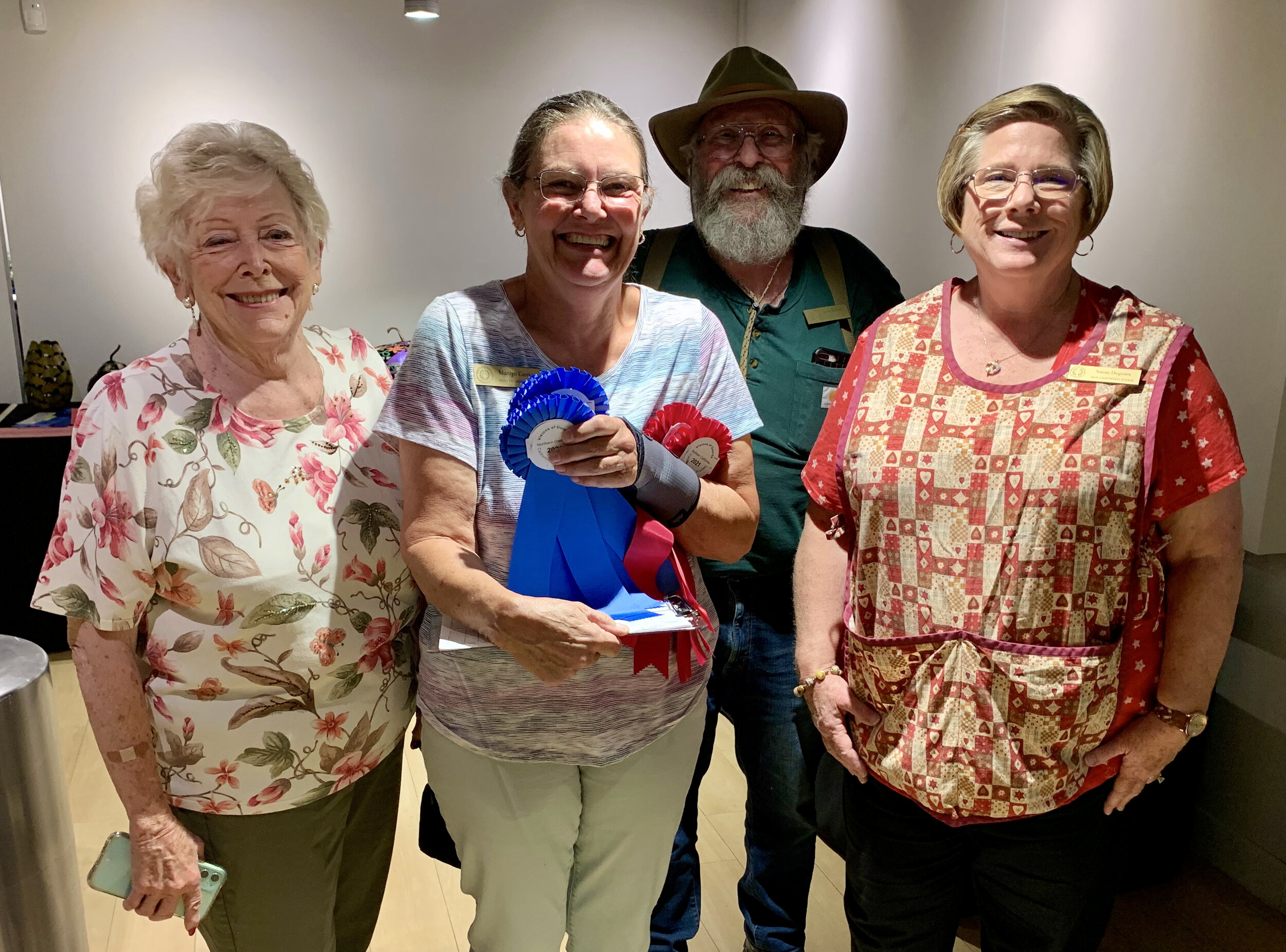 Judges (left to right)  Carol DesVoigne - Folsom, Marilyn Carrico - Folsom, Aaron Bullock - Amador, Susan DeGuara – Folsom