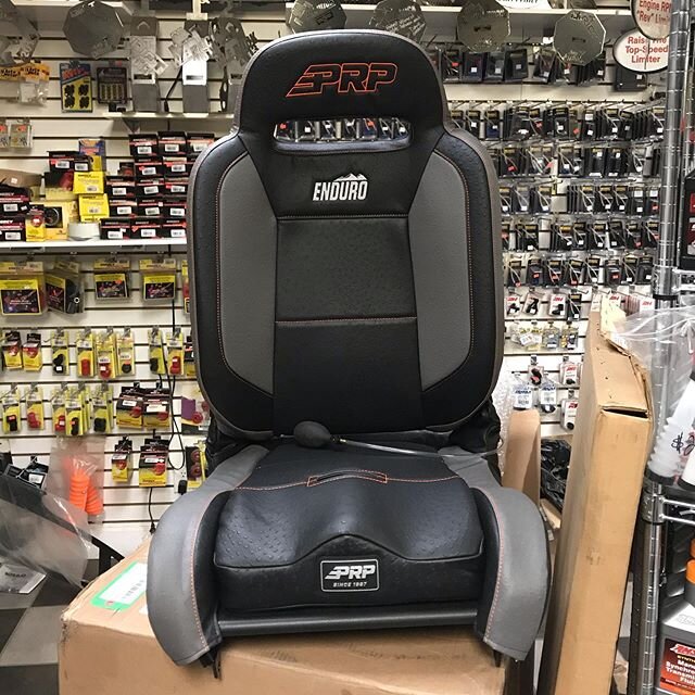 Fresh PRP Enduro Elite Recliner with Lumbar.  Custom colored with the ostrich skin and orange thread.  #prpseats , @cwpapasan , #cgysoffroad.  #jk,