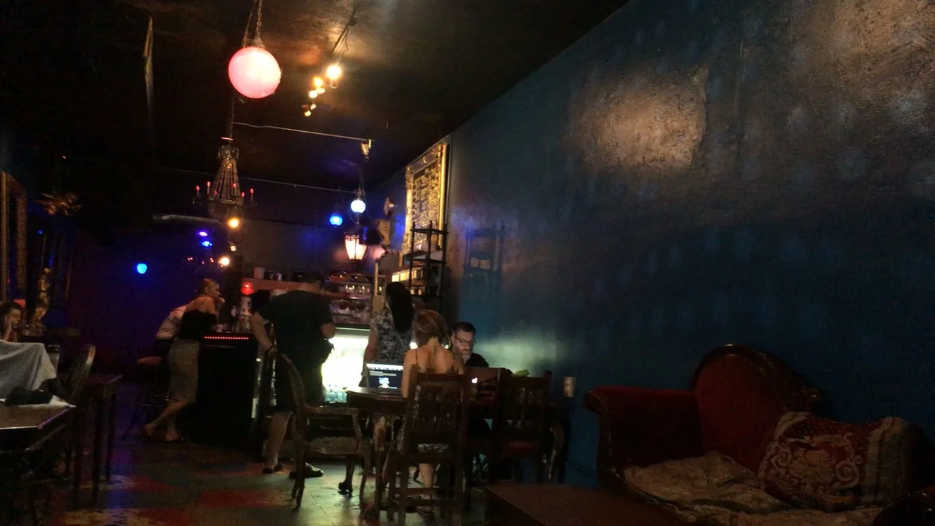 Dive bar ambience at Bourgeois Pig