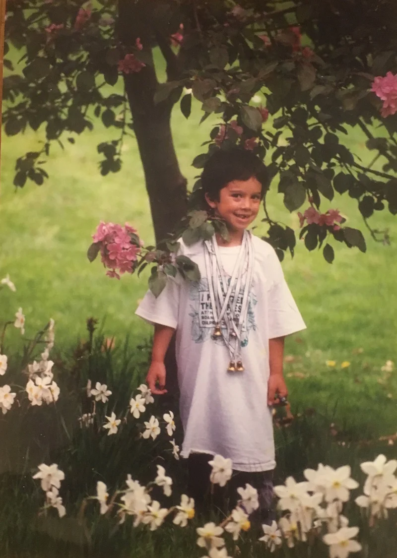 Me circa 1992, NYC. Shirt says "I hugged the trees."