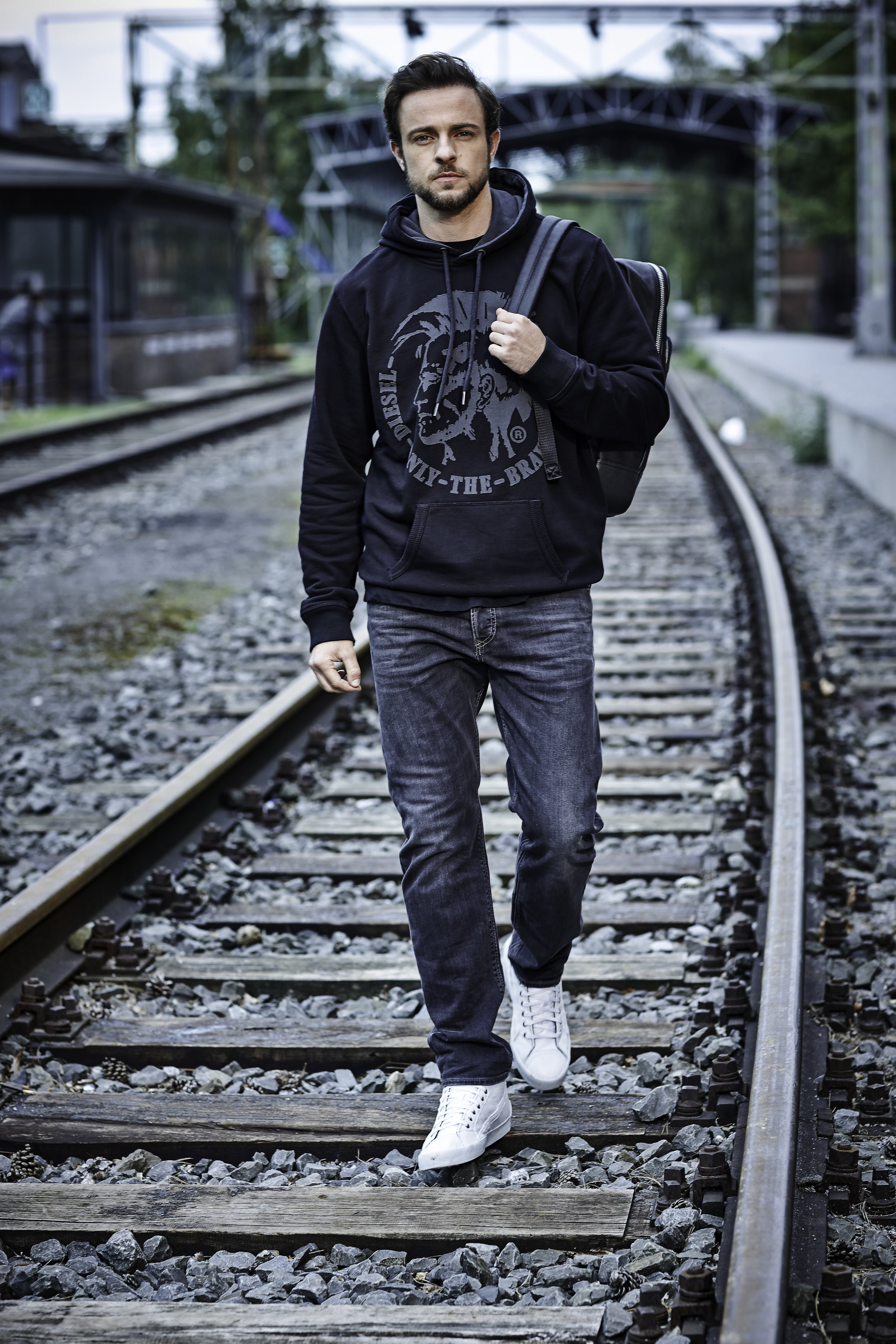 Benjamin in Diesel's new campaign.