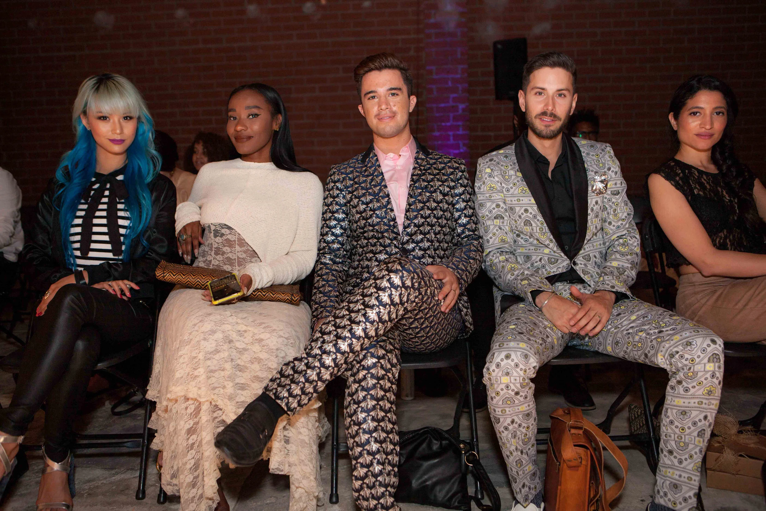 Front row squad (from left) Yuki , Mya , Cameron , Isis . Photo by Michael Benedict .
