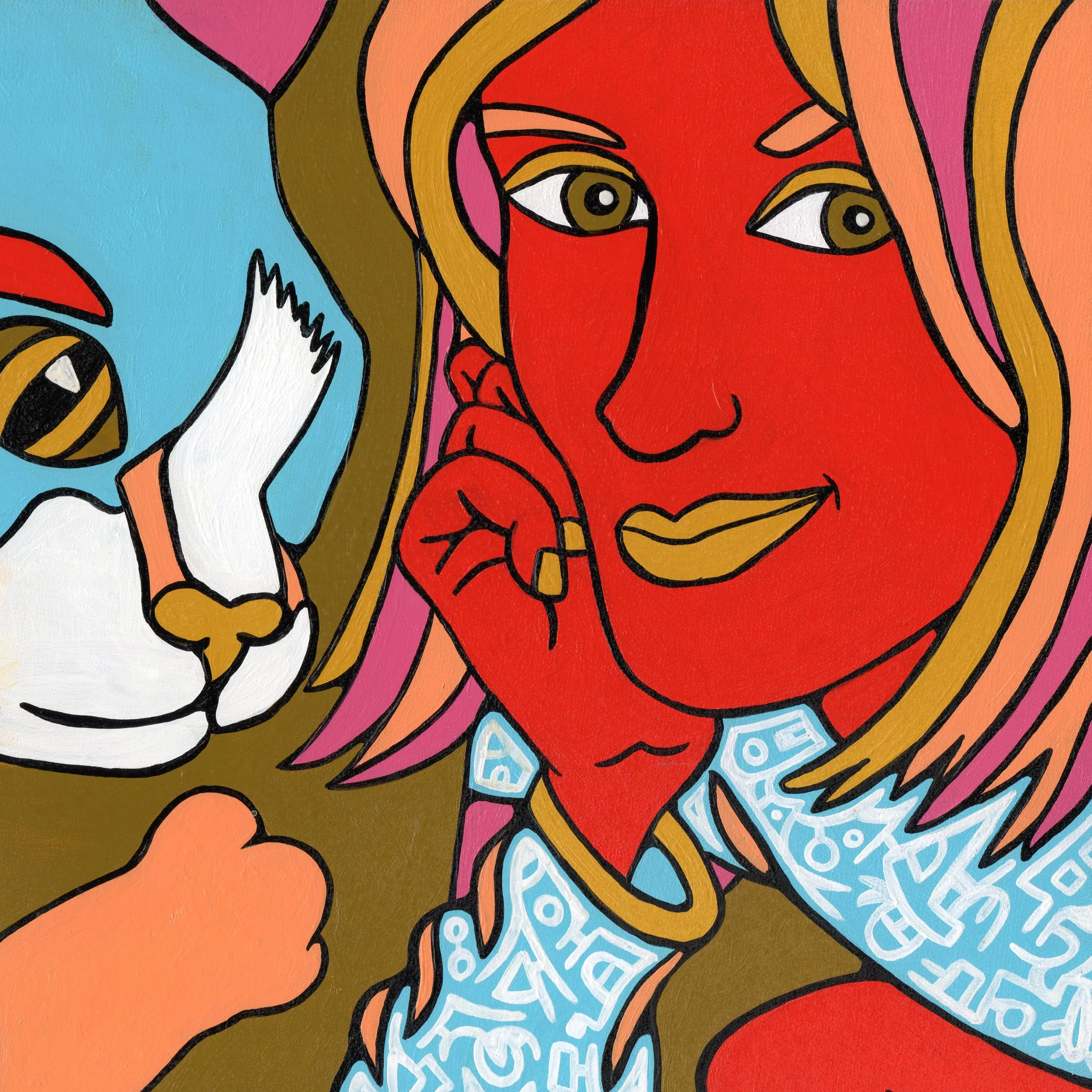 Noelle-lady-of-the-month-gouache-portrait=-woman-with-cat.jpg