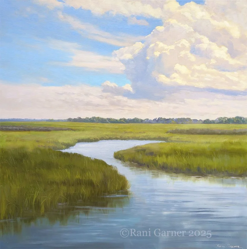 Summer Salt Marsh 36x36 $5000